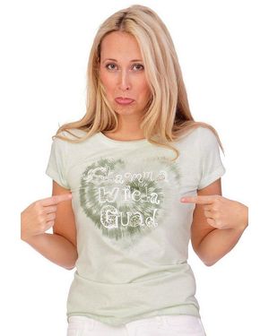 Marjo Trachtenshirt Trachtenshirt Damen - Weiß