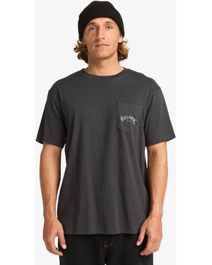 Billabong Stacked Arch - Taschen-T-Shirt - Schwarz
