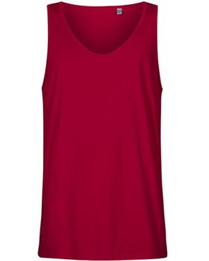 Promodoro Roundneck Tanktop, Gekämmte Baumwolle - Rot