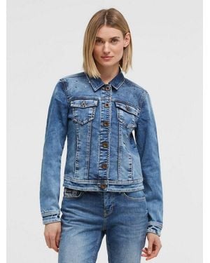 SOCCX Jeansjacke Mit Vielen Taschen - Blau