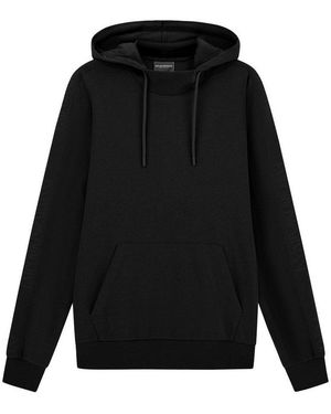 Emporio Armani Hoodie Felpa Loungewear Sweater Mit Kapuze - Schwarz