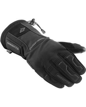 Bogotto Motorradhandschuhe Bullet-RS wasserdichte Winter Motorrad Handschuhe lange Stulpe,wasserdicht - Schwarz