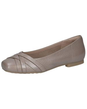 Caprice Cap Mem/Fb Wash Aus Leder Kein Absatz 9-22102-46 Ballerina - Grau
