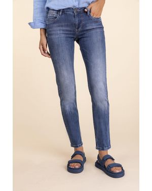 BLUE FIRE Stretch-Jeans NANCY stone used 1001.242 - Blau