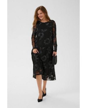 Kaffe Strickkleid Kleid Kajulianne - Schwarz