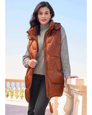 Alba Moda Kurzweste Steppweste - Gelb