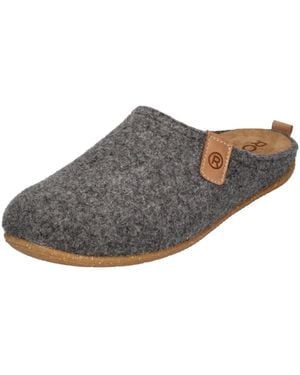 Rohde Rivoli-D 6860-83 Hausschuh Platin - Schwarz