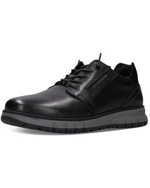 Salamander Quickborn Slip-On Sneaker Sneaker, Halbschuh Mit Elastischen Schnürsenkeln - Schwarz