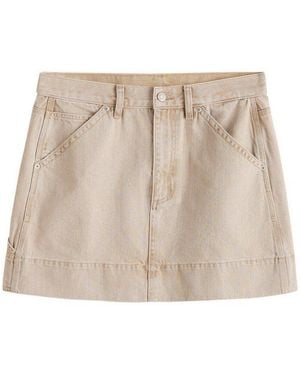 Next Cargorock Mini-Jeansrock Mit Cargotaschen (1-Tlg) - Natur