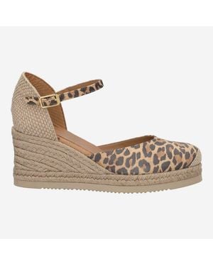 Unisa Caceres_Lkd Cannelle Leo, Sandaletten, Kombiniert, Damen Sandalette - Mettallic