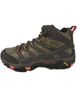 Merrell Moab 2 Mid Damen Outdoor Goretex Wanderschuh Wanderstiefel - Schwarz