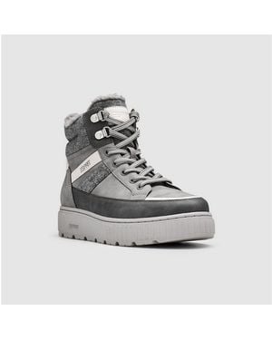 Esprit Pina Winterboots Plateauboots, Stiefelette, Keilstiefelette Mit Reißverschluss - Grau
