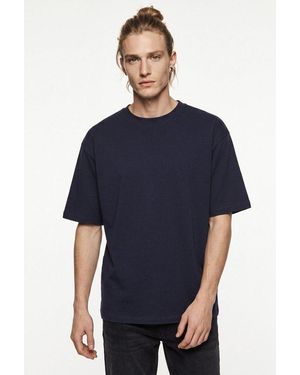 Blend T-Shirt Bhkody Graphic S/S Tee Aus Baumwolle, Relaxed Fit, Kurzarm, Mit Rundhalsausschnitt - Blau