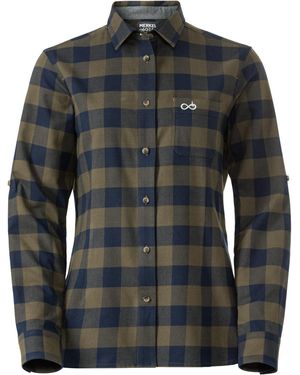 Merkel Gear Flanellbluse Bluse Experience - Schwarz