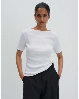 someday. 3/4-Arm-Shirt Klenja Schmale Passform, Elastisch Und Figurbetont - Weiß