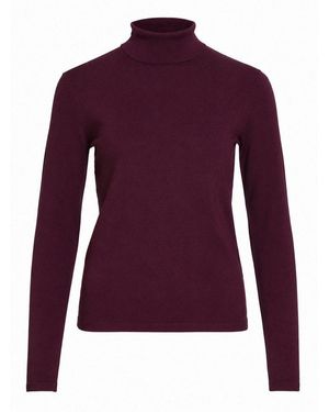 Vila Rollkragenpullover Vimalu Rollneck L/S Knit Top - Lila