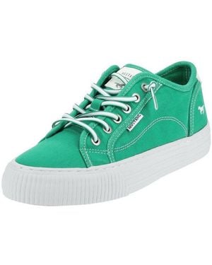Mustang Sneaker Lederimitat/Textil Sneaker - Grün