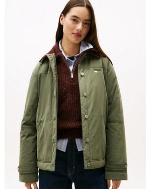 Tommy Hilfiger Outdoorjacke Tjw Cord Collar Chore Jacket - Grün