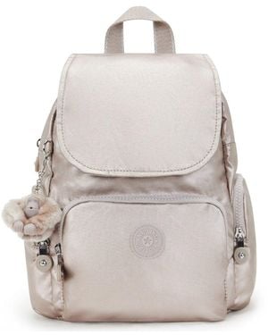 Kipling Freizeitrucksack City Zip Mini 9 Liter (, 1-tlg., Stück), Klipling-Affe - Weiß