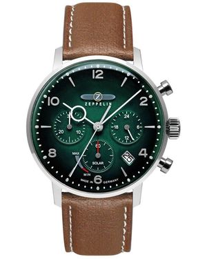 ZEPPELIN Chronograph LZ 129 Hindenburg Sustainable Planet - Grün