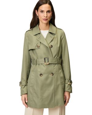 Zero Trenchcoat mit Bindegürtel - Grün