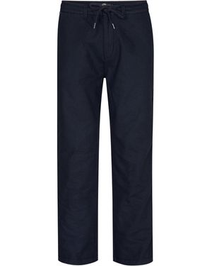 Petrol Industries Chinohose Leinen Covebay - Blau