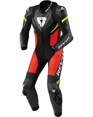 Revit Motorradkombi Hyperspeed 2 1-Teiler Motorrad Lederkombi Perforiert - Schwarz