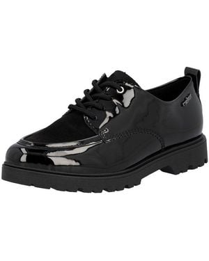 Rieker Schnürschuh Loafer, Halbschuh, Business-Schuh Mit Weicher Innensohle - Schwarz