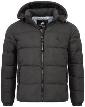 Arctic Seven Winterjacke Ascreesi Mit Warmem Teddyfell Und Abnehmbarer Kapuze - Schwarz