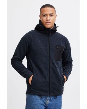 INDICODE IDWilmot Fleecejacke mit Kapuze - Blau