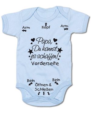 G-graphics Kurzarmbody Papa - Blau
