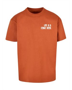 Merchcode T-Shirt Book Comic Heavy Oversized Tee (1-tlg) - Orange