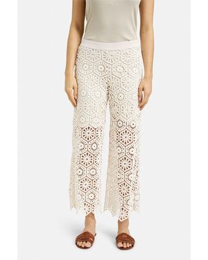 Smith & Soul & Stoffhose Häkelhose in Cream White (1-tlg) Nicht Vorhanden - Natur