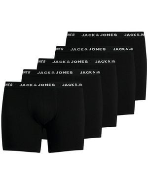 Jack & Jones Boxer Herren Boxershort 5Er Pack Baumwolle (Packung, 5Er Pack) - Schwarz