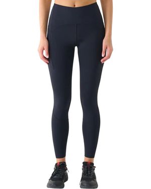 4F Trainingshose (Leggings) FNK F364 Tight (schnelltrocknend, hoher Bund) schwarz - Blau