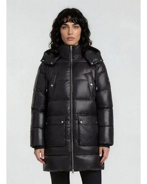 trueprodigy Winterjacke Elwin F Kapuze Reißverschluss Eingrifftaschen - Schwarz
