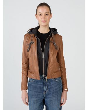 Maze Lederjacke Mico - Blau
