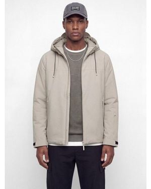 Jack & Jones Blouson Jcofusion Technical Jacket Aw26 Sn Kunstfaser, Mit Kapuze - Natur