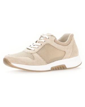 Gabor Keilsneaker, Freizeitschuh, Halbschuh, Schnürschuh Im Sommerlichem Materialmix - Schwarz