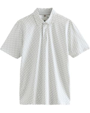 Next Kurzarm-Poloshirt mit Print (1-tlg) - Weiß