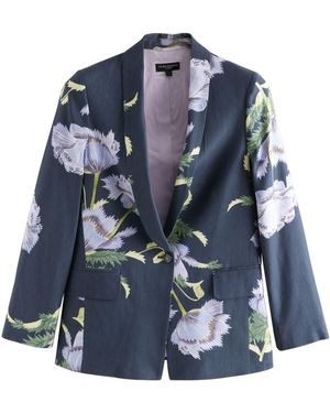 Next Jackenblazer Kew Gardens einreihiger Tailored Fit Blazer (1-tlg) - Blau
