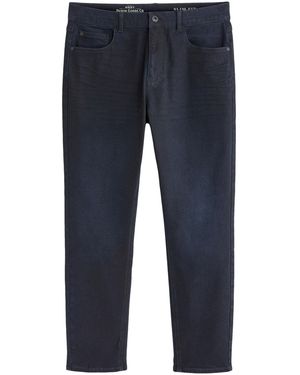 Next Essential Slim Fit Jeans mit Stretch (1-tlg) - Blau