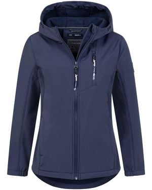 Sublevel Softshelljacke Frühlings Softshell Outdoor Regen Übergangs Jacke - Blau