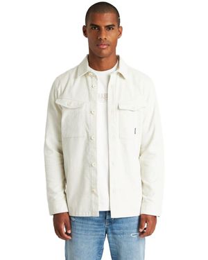 Chasin' Henleyshirt Stryke Cord Shirt, natur - Weiß