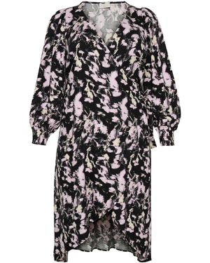 Kaffe Blusenkleid Kleid KClurana Große Größen - Schwarz