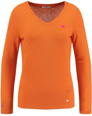 Key Largo Ausschnitt-Pullover WKN MILA v-neck - Orange