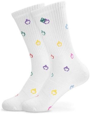 J.Clay Socken Have A Nice Day Made - Weiß