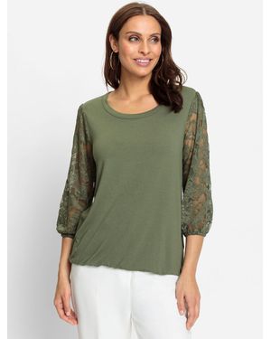 WITT T-Shirt Spitzenshirt - Grün