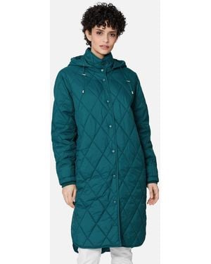 Madeleine Kurzmantel Steppmantel in Oversized-Form - Blau