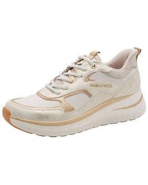 Marco Tozzi Sneaker Lederimitat/Textil Sneaker - Weiß